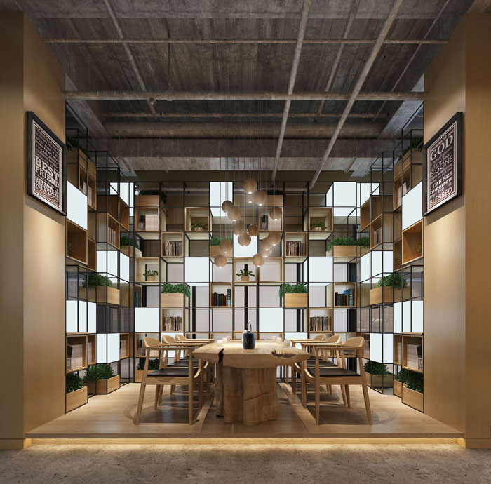 1000平方電子商務辦公室休閑區域裝修設計案例效果圖