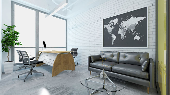 450平方電子商務總經理辦公室裝修設計案例效果圖