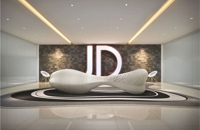 800平方互聯(lián)網(wǎng)辦公室前臺(tái)裝修設(shè)計(jì)案例效果圖