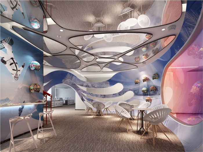 800平方互聯(lián)網(wǎng)辦公室接待區(qū)域裝修設(shè)計(jì)案例效果圖