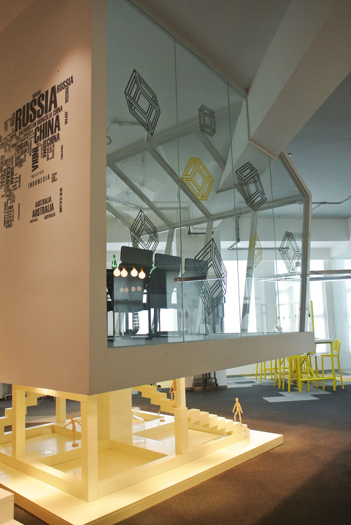 600平方loft風(fēng)格辦公室展示區(qū)域裝修設(shè)計案例效果圖