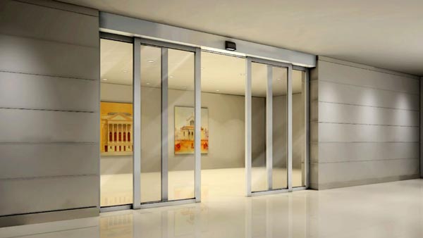 辦公樓自動感應門效果圖