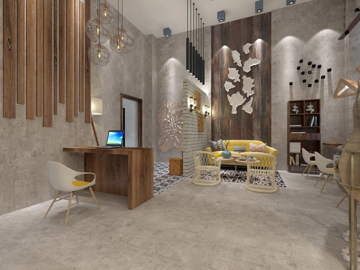 室內設計工作室休息區域裝修設計效果圖