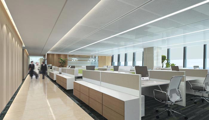 投資控股公司辦公室辦公空間裝修設計效果圖