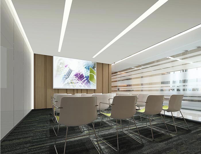 投資控股公司辦公室培訓室裝修設計效果圖