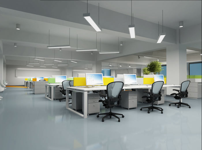 辦公家具廠房辦公室辦公區域裝修設計效果圖