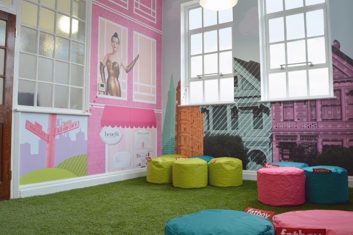 化妝品公司辦公室休息區域裝修設計案例效果圖