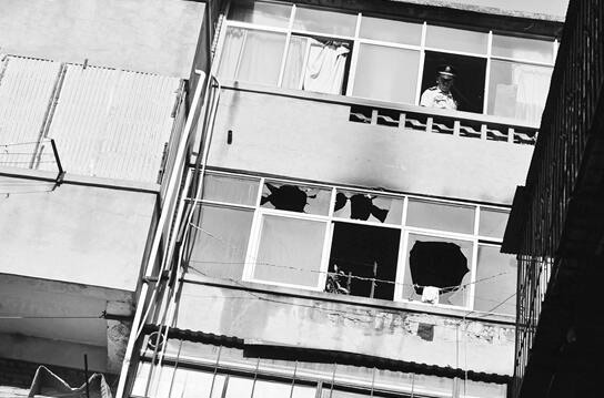 小孩引發火災現場圖