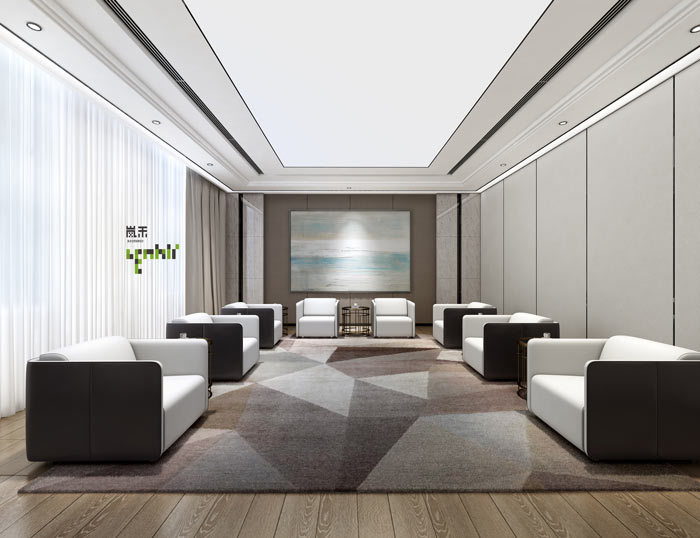 艾森醫藥辦公室接待室裝修設計效果圖