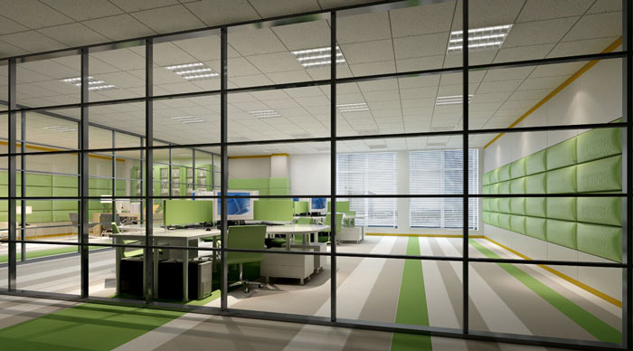 政府機(jī)關(guān)辦公樓實(shí)驗(yàn)中心裝修設(shè)計(jì)效果圖