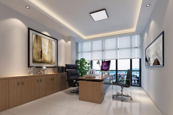 杭州濱江區長河街道經理辦公室裝修設計效果圖