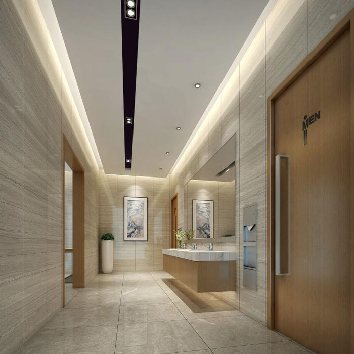 杭州濱江區長河街道辦公室洗手間裝修設計效果圖