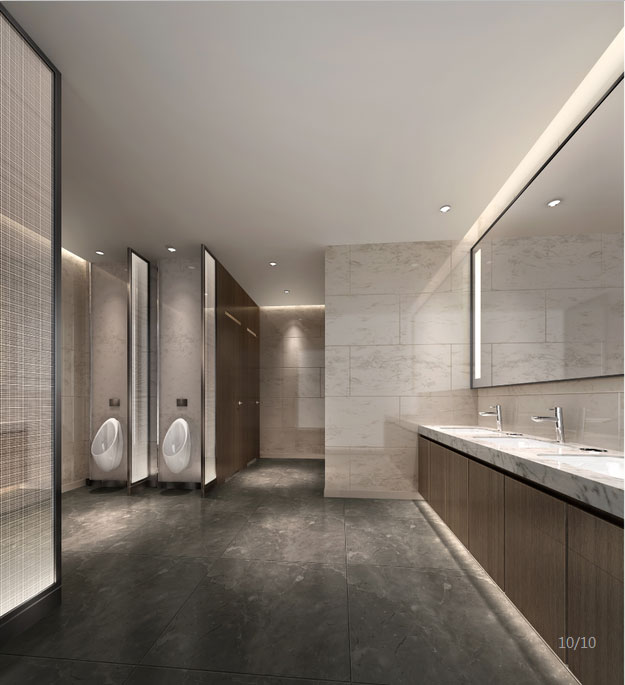 房地產公司辦公室衛生間裝修設計效果圖