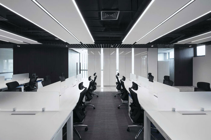 總部大樓辦公室辦公區裝修設計效果圖