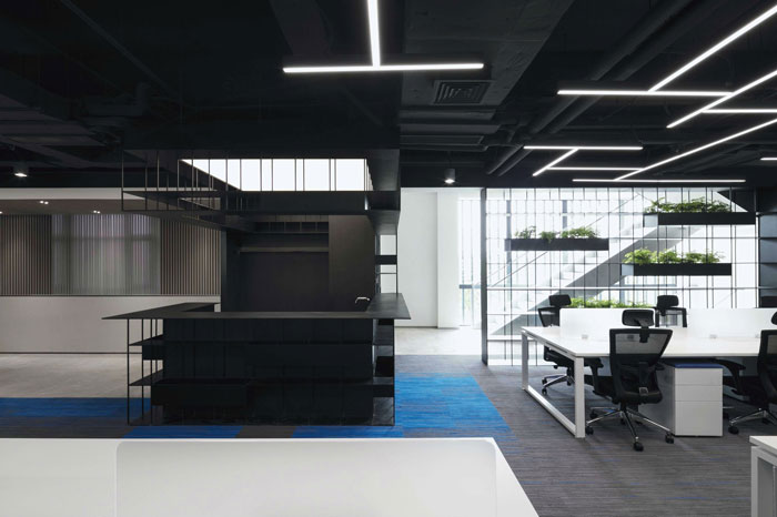 總部大樓辦公室辦公區裝修設計效果圖
