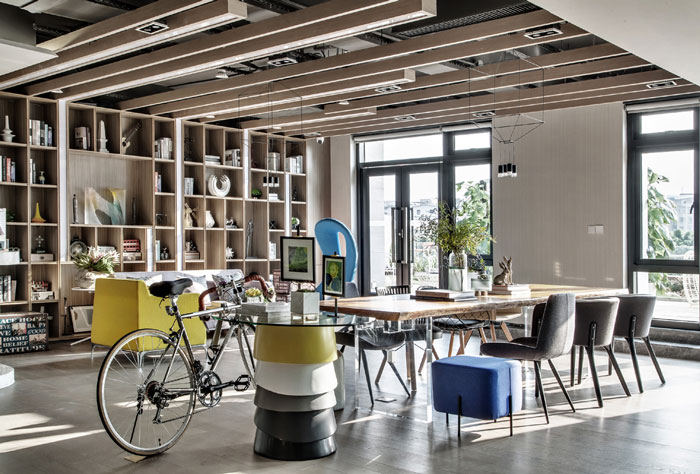 金融科技辦公室閱讀區(qū)裝修設(shè)計(jì)效果圖