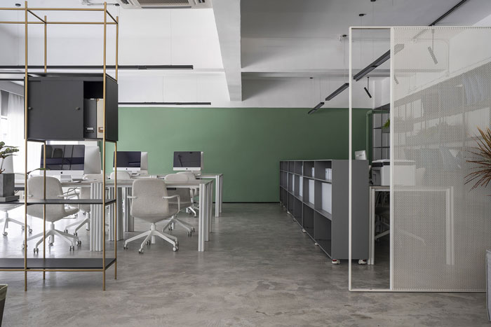 家居公司辦公室辦公區(qū)裝修設(shè)計(jì)效果圖