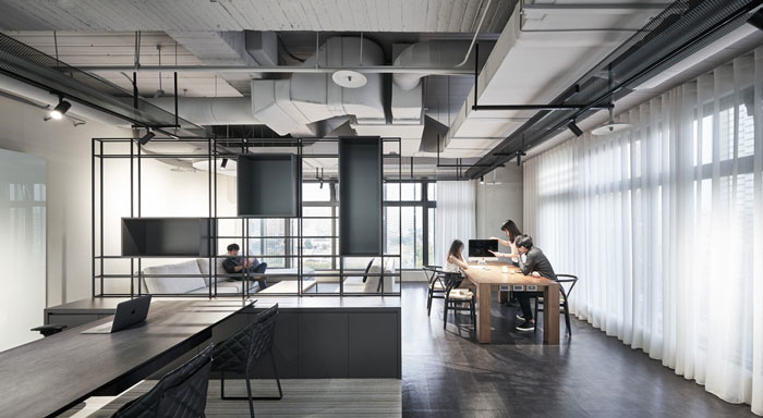 科技公司辦公室討論區裝修設計效果圖