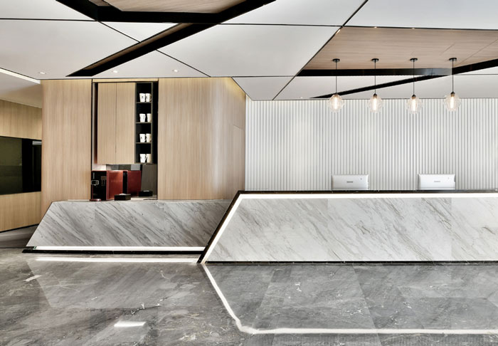 聯合辦公空間前臺裝修設計效果圖