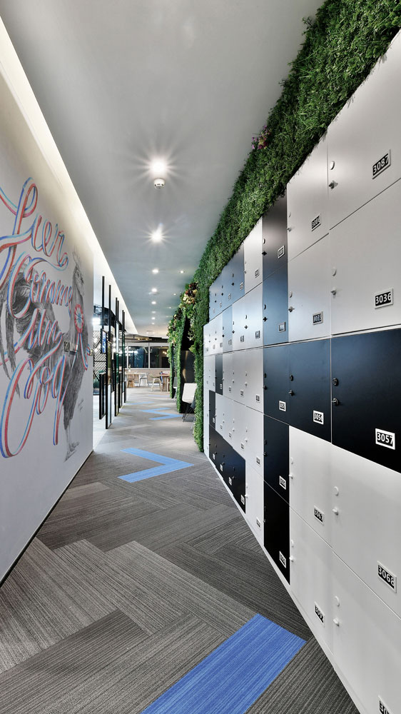 聯合辦公空間過道裝修設計效果圖