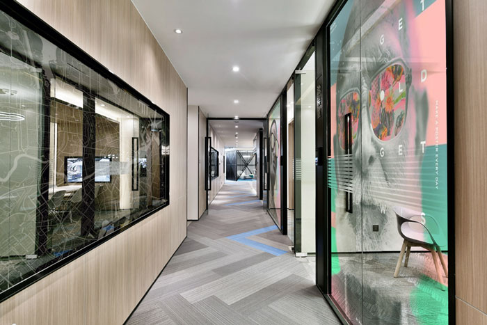 聯合辦公空間走廊裝修設計效果圖
