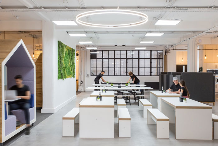 倉庫辦公室辦公區裝修設計效果圖