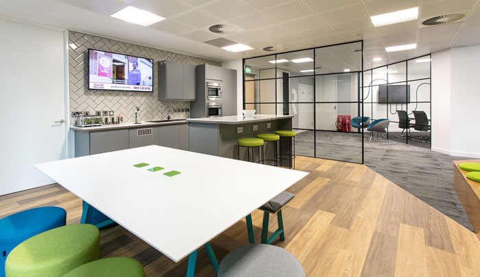 600平方辦公室茶水間裝修設計效果圖