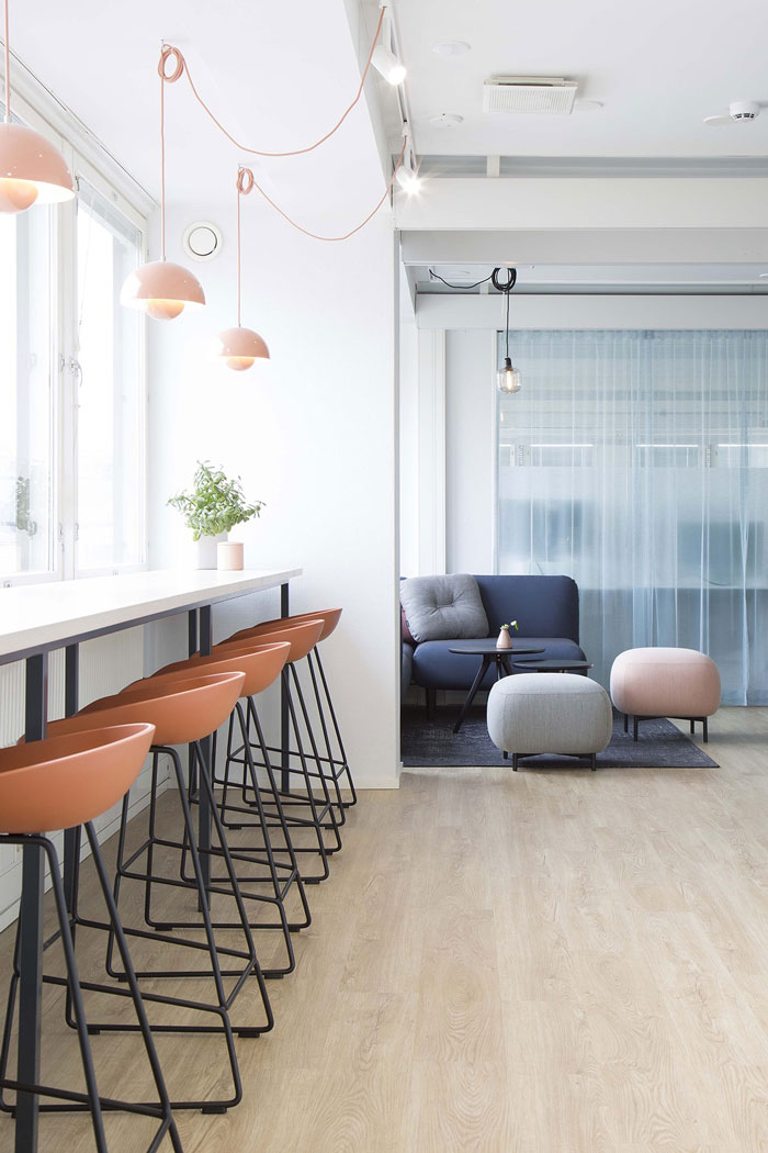 750平方辦公室吧臺裝修設計效果圖