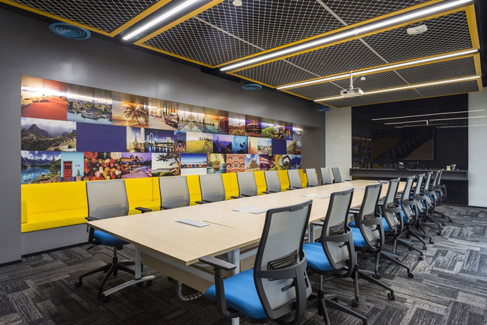 880平方辦公室會議室裝修設計效果圖