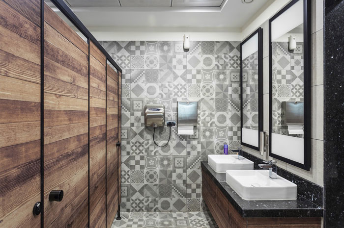 880平方辦公室衛生間裝修設計效果圖