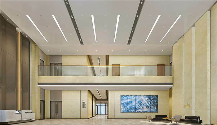寫字樓辦公室前廳裝修設(shè)計(jì)效果圖