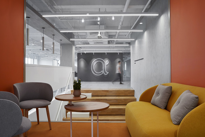 辦公大樓休息區裝修設計效果圖