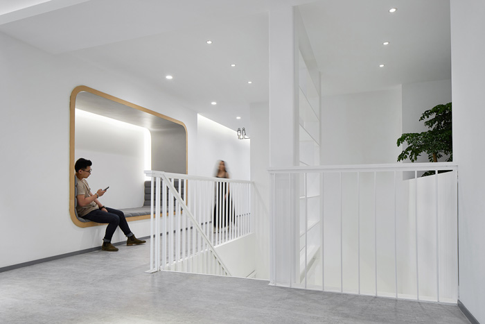 辦公大樓走廊休息區裝修設計效果圖