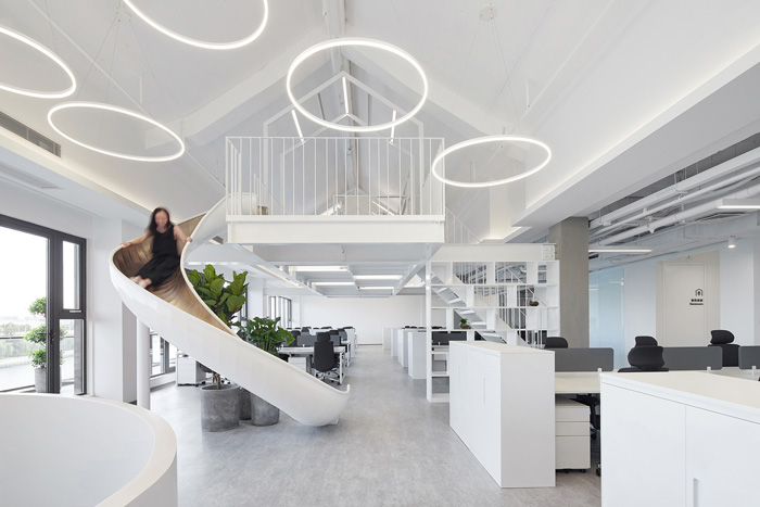 辦公大樓云亭裝修設計效果圖