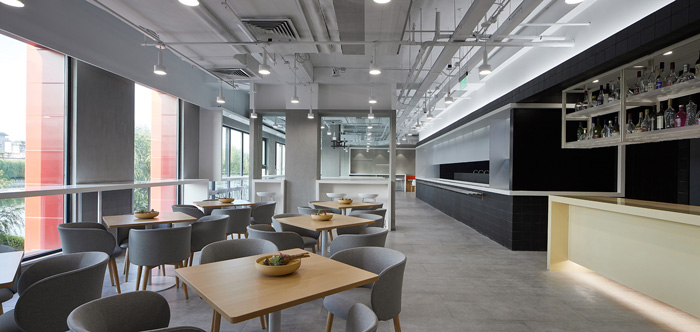 辦公大樓休息區裝修設計效果圖