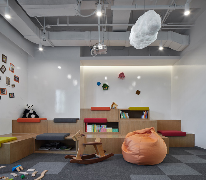 辦公大樓學習區裝修設計效果圖