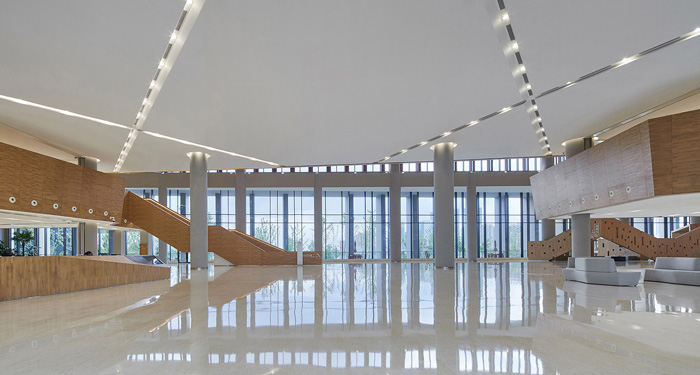 辦公樓入口大堂裝修設(shè)計效果圖