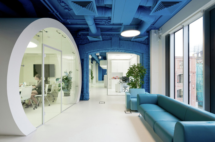 廣告公司辦公室進門區裝修設計效果圖