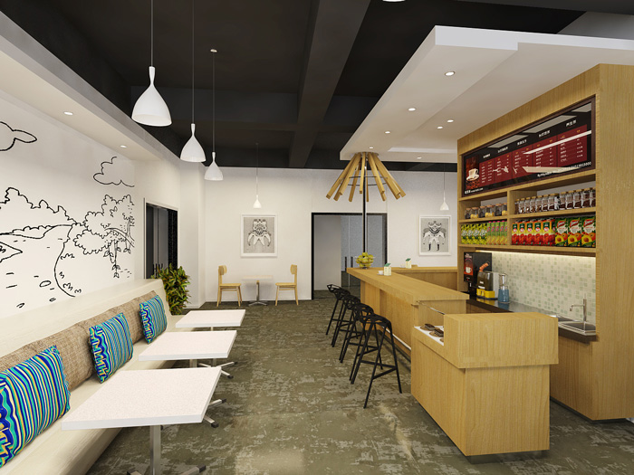 創業園辦公室休息區裝修設計效果圖