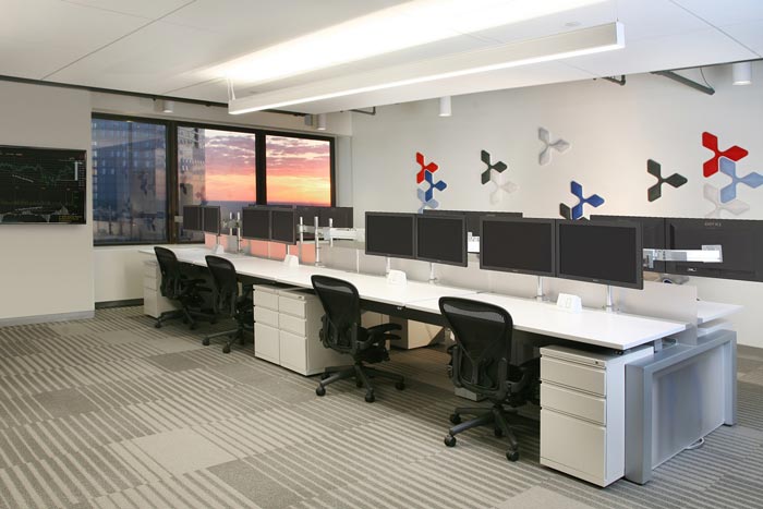 財務咨詢公司辦公區裝修設計效果圖