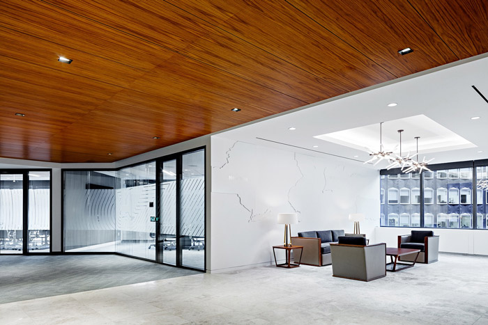 金融控股公司接待區裝修設計效果圖