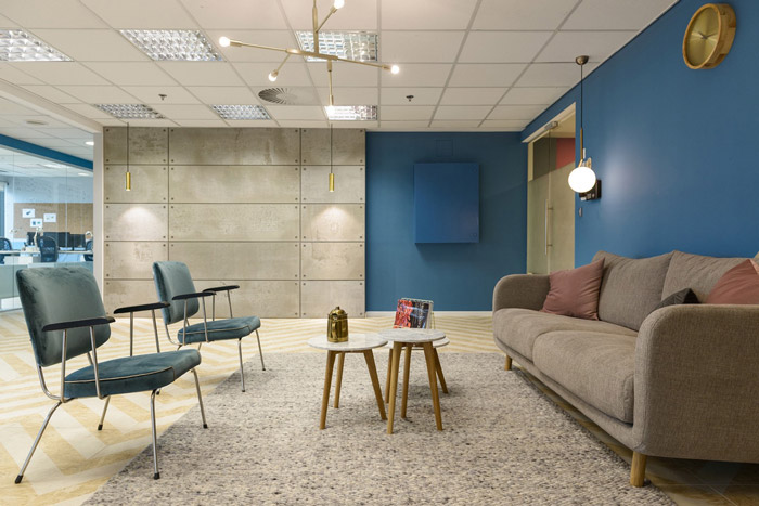 生物技術公司接待區裝修設計效果圖