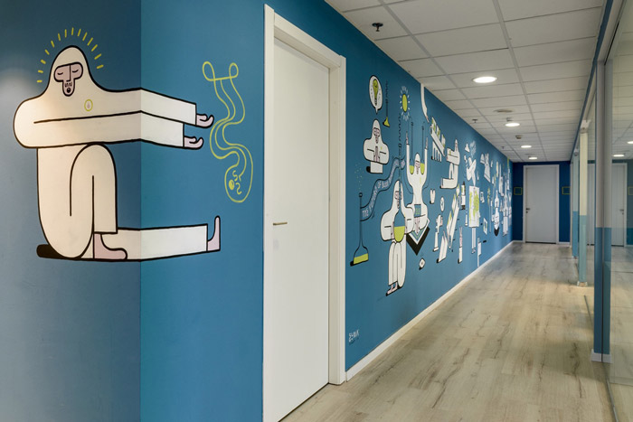 生物技術公司過道裝修設計效果圖