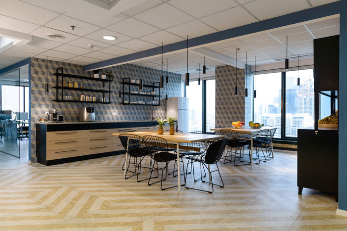 生物技術公司茶水間裝修設計效果圖