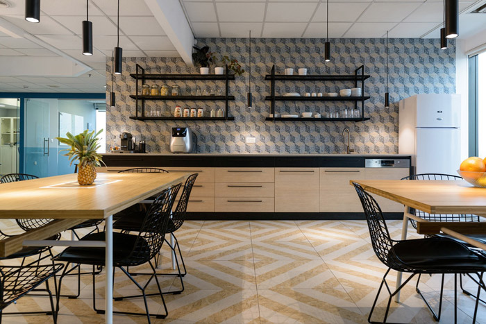 生物技術公司茶水間裝修設計效果圖