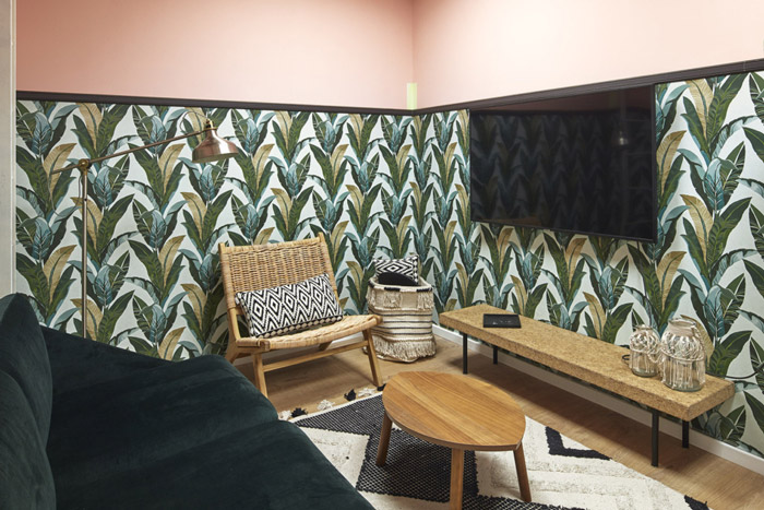 營(yíng)養(yǎng)科技公司辦公室休息區(qū)設(shè)計(jì)效果圖