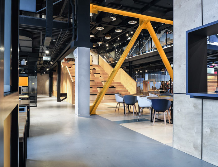 共享辦公室公共區域裝修設計效果圖