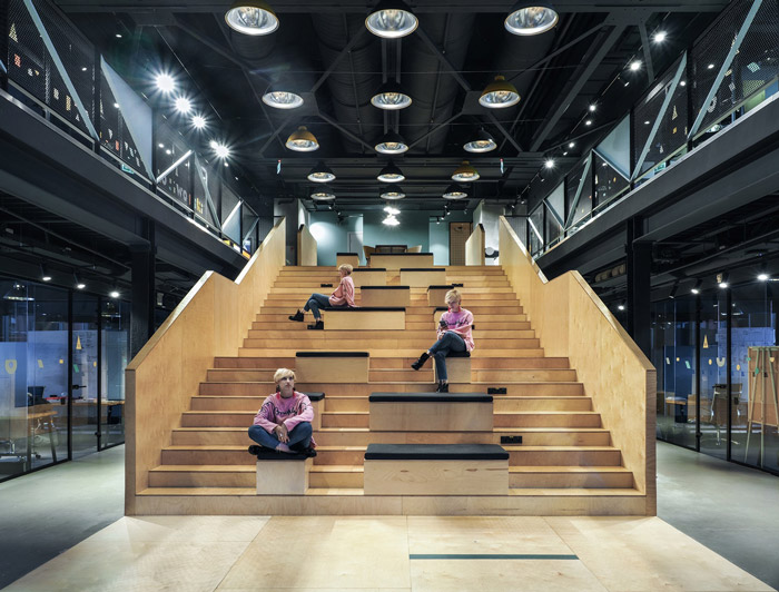 共享辦公室公共區域裝修設計效果圖