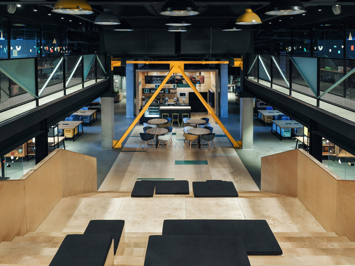 共享辦公室公共區域裝修設計效果圖