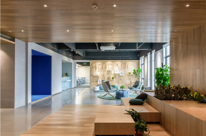 電子商務辦公室交流區裝修設計效果圖